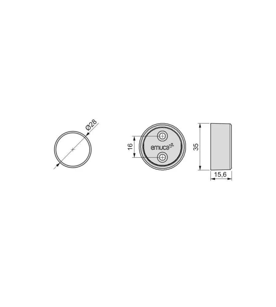 KIT 2 TUBI IN ALLUMINIO CON ATTACCHI, 75 CM
